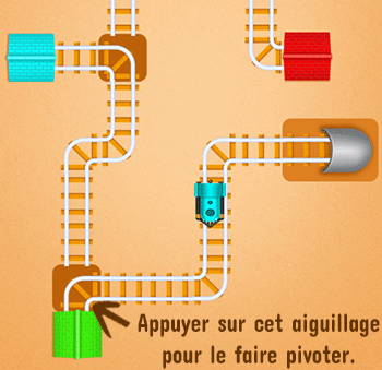 Aide pour le jeu du labyrinthe ferroviaire