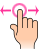 Déplacement du doigt sur écran tactile