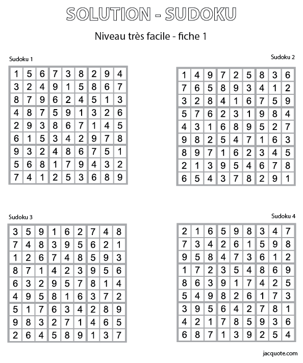 Sudoku facile pour débutant #sudoku 