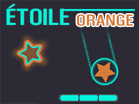 Étoile orange, jeu amusant en ligne