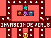 Invasion de virus, jeu amusant en ligne