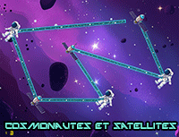 Cosmonautes et satellites, jeu de réflexion en ligne