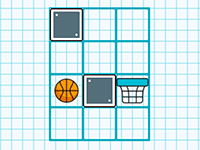 Panier de basket, jeu de réflexion en ligne